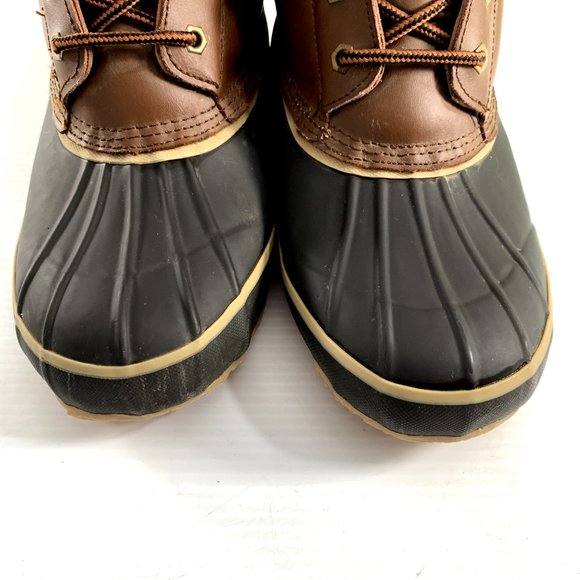 Polar Edge Mens Duck Boots Size 10 Thermolite All Weather Steel Shank Lace Up - Picture 7 of 10